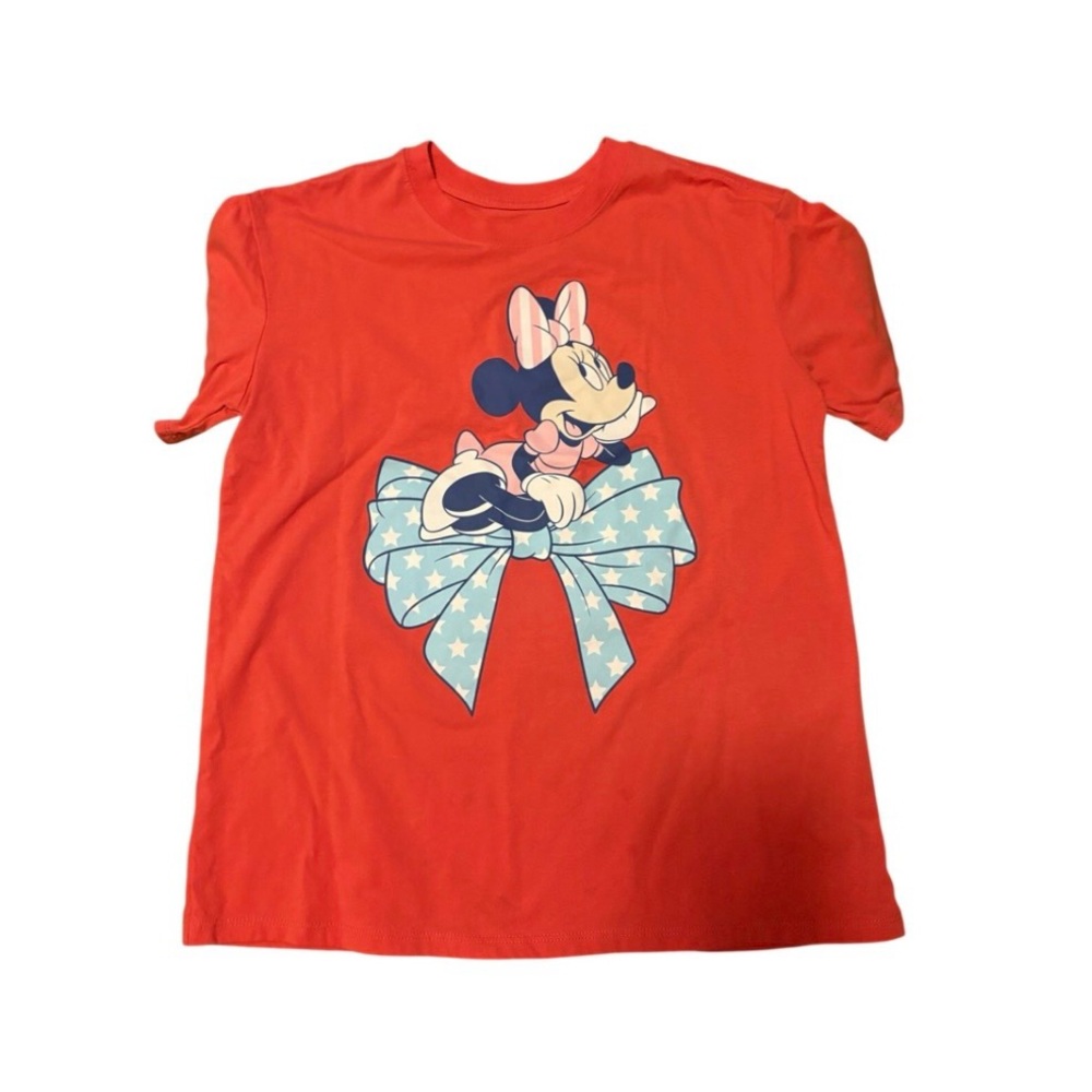 Disney Minnie Mouse Bow Graphic Tee Size
Small 4/6 Red Mickey & Friends